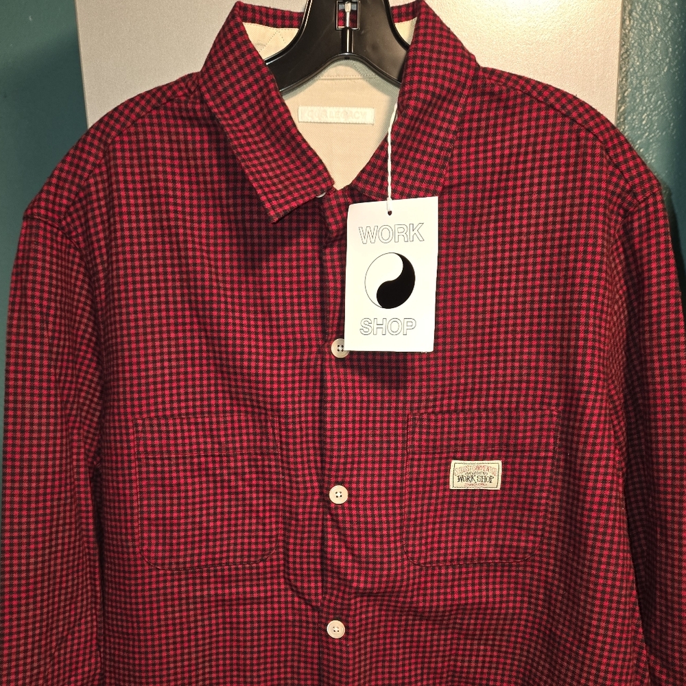 OUR LEGACY 2021 x Stussy Heusen Flannel Shirt w/ Tags